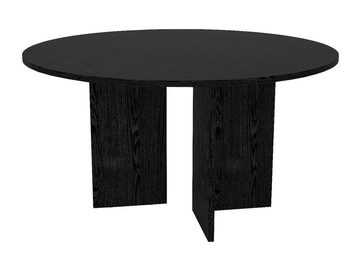 ESSTISCH - 6 Personen - holz - schwarz Topania - Schwarz, Holz (138/138/75cm) - Vente-Unique