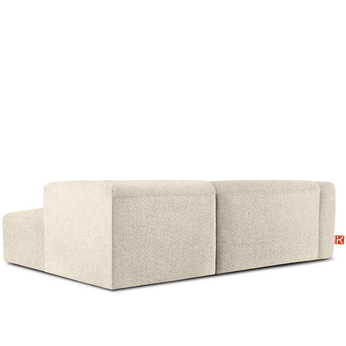 ECKSOFA RECHTS BUFFO, Hellbeige - Beige, Holz/Holzwerkstoff (225/176cm) - KONSIMO®