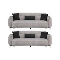 SITZGARNITUR Cordoba, Beige Stellvariante 2+2 - Beige, Holzwerkstoff/Kunststoff (180/85/104cm)