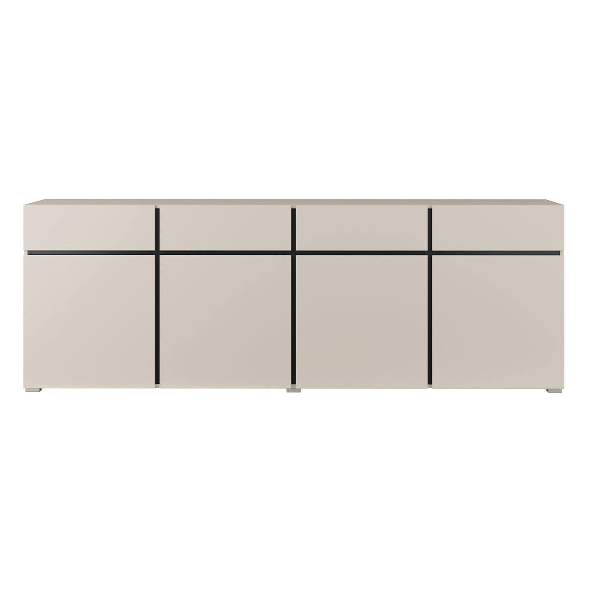 SIDEBOARD Lilia Kašmír - kašmírová, kompozitní dřevo (225/78.5/40cm) - Petits-meubles