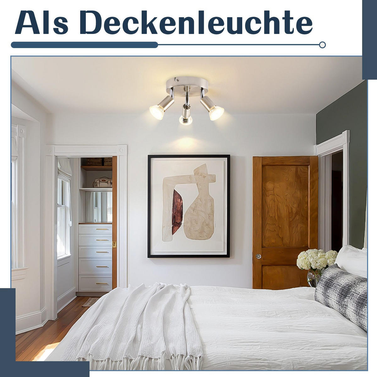 STRAHLER Bamberg 3-flammig 15/15/10.4 cm - Silberfarben, Metall (15/15/10.4cm) - Nettlife