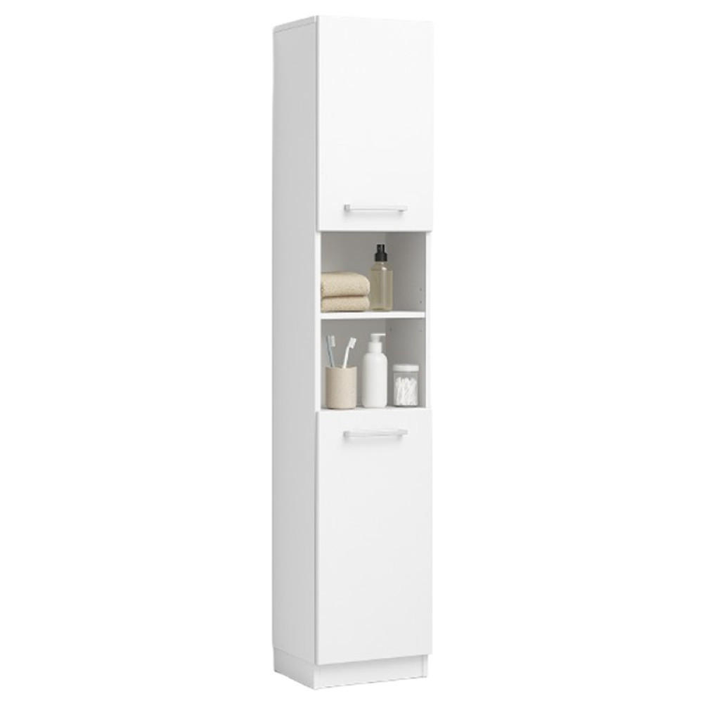 HOCHSCHRANK, weiß 30/32/180 cm - Weiß, Holzwerkstoff (30/180/32cm)