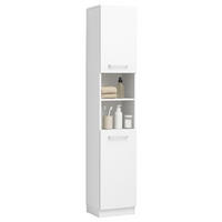 HOCHSCHRANK, weiß 30/32/180 cm - Weiß, Holzwerkstoff (30/180/32cm)