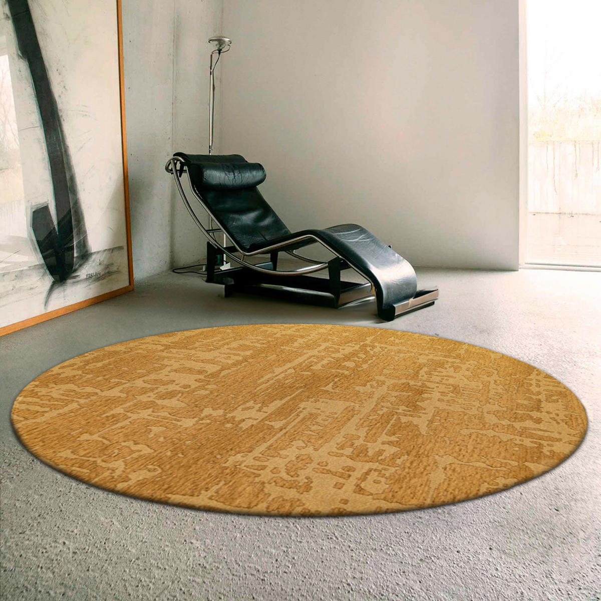 TEPPICH In-/Outdoor Flachgewebe LOWLAND Gelb 140 x 200 cm - Gelb, Textil (140/200cm) - Novatrend