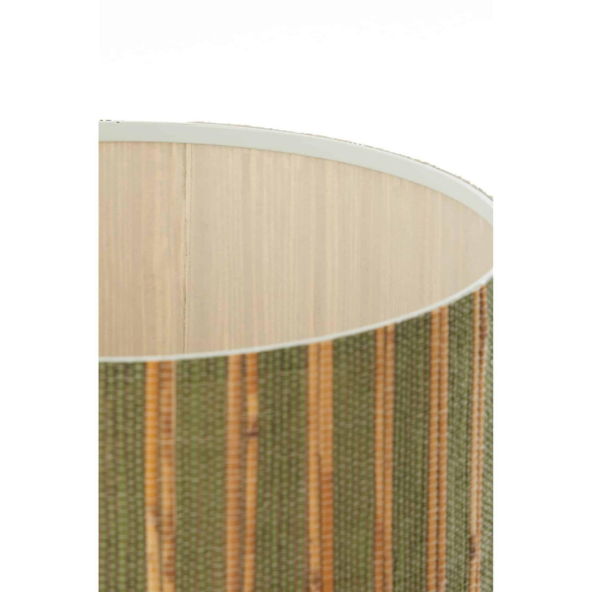 LAMPENSCHIRM Simno Grün 40/40/25 cm - Grün, Holz (40/40/25cm) - Light & Living