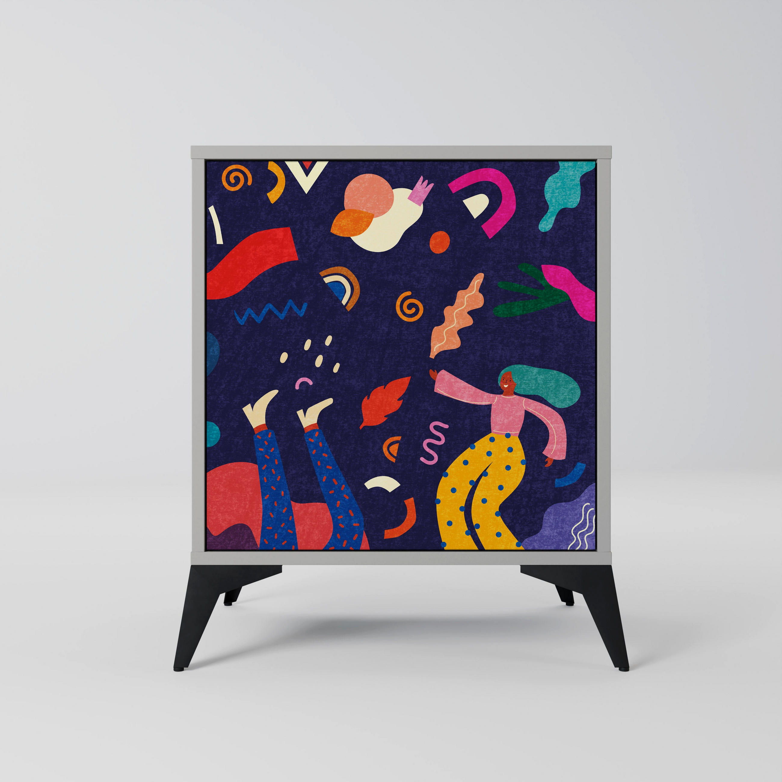 SpaceRebels Sideboard Grau 57.5x70.5x42 cm