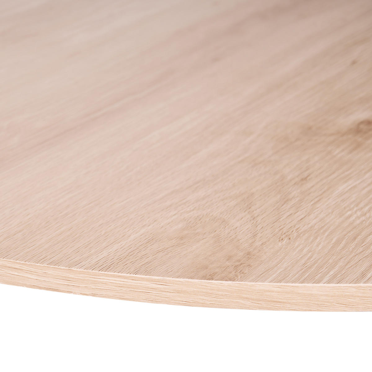 STEHTISCH Hellbraun/Weiß 80/80 cm Morella - Hellbraun, Holzwerkstoff (80/80/103cm) - Beliani