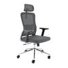 BÜROSTUHL BrightSeat Anthrazit - Anthrazit/Silberfarben, Kunststoff/Textil (70/142/70cm) - Clouvou