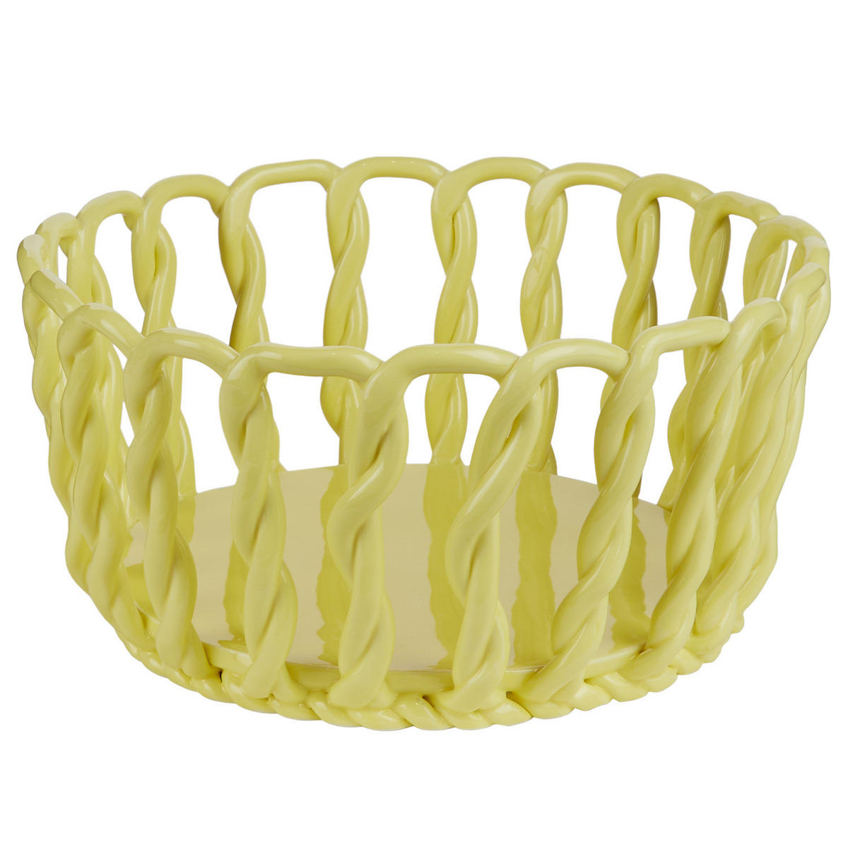 AUFBEWAHRUNGSKORB Craft - Gelb, Keramik (25/25/12cm) - Butlers