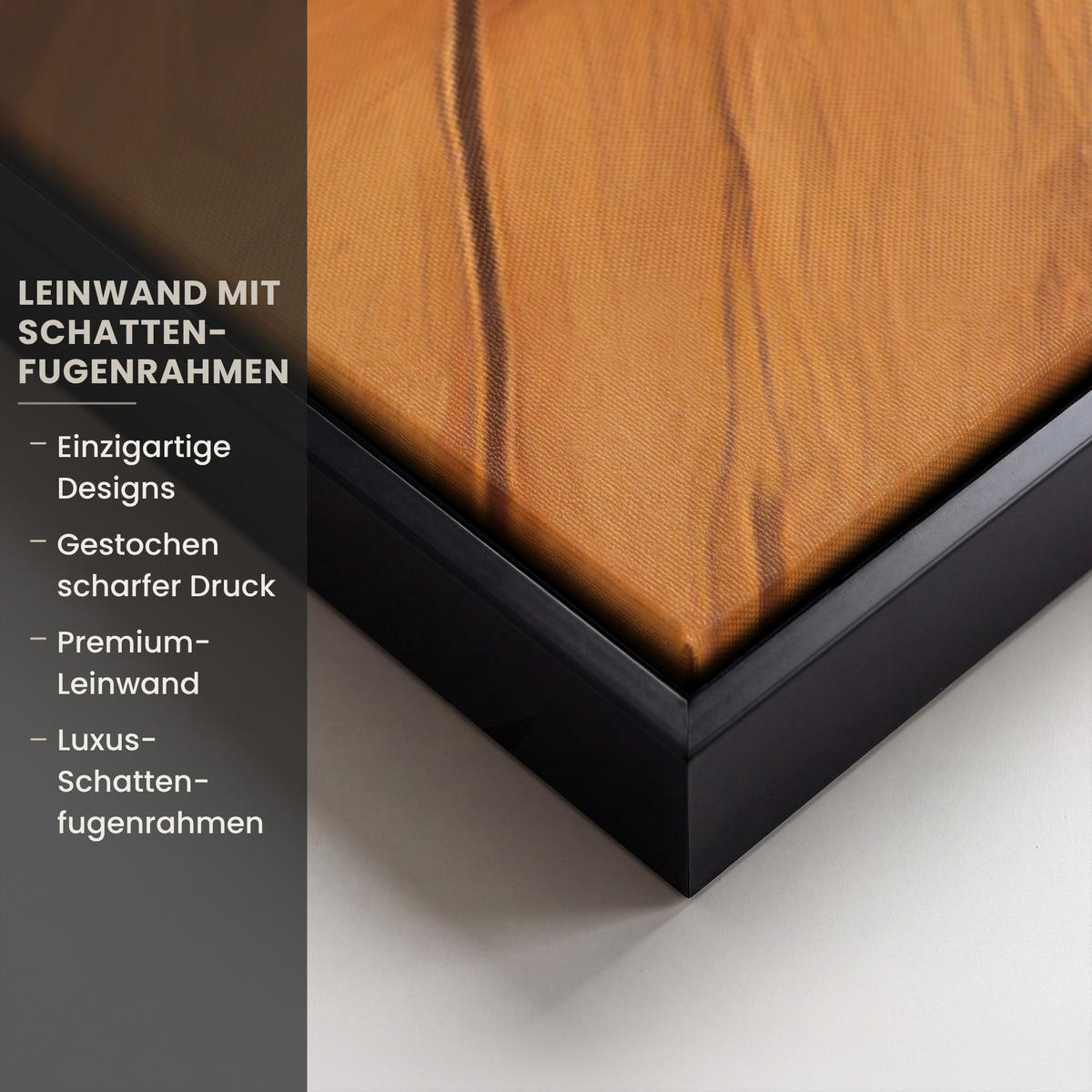 LEINWAND Bilder mit Rahmen - Winter - Weihnachten - Zuhause - Kamin - 80x120 - Bernsteinfarben, Textil (80/120cm) - MuchoWow