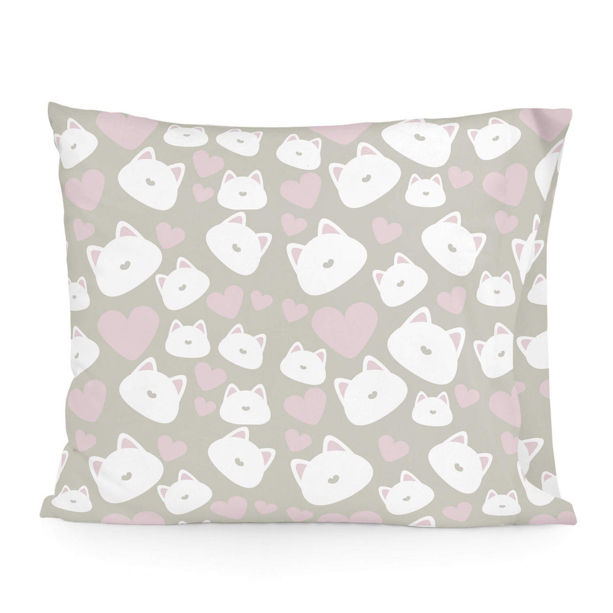 KISSENBEZUG kitty 50x75 cm mehrfarbig - Multicolor, Textil (50/75cm) - Happy Friday