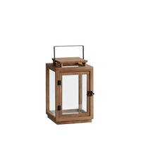 LATERNE Bart - Braun, Holz (20/32/20cm) - home&you