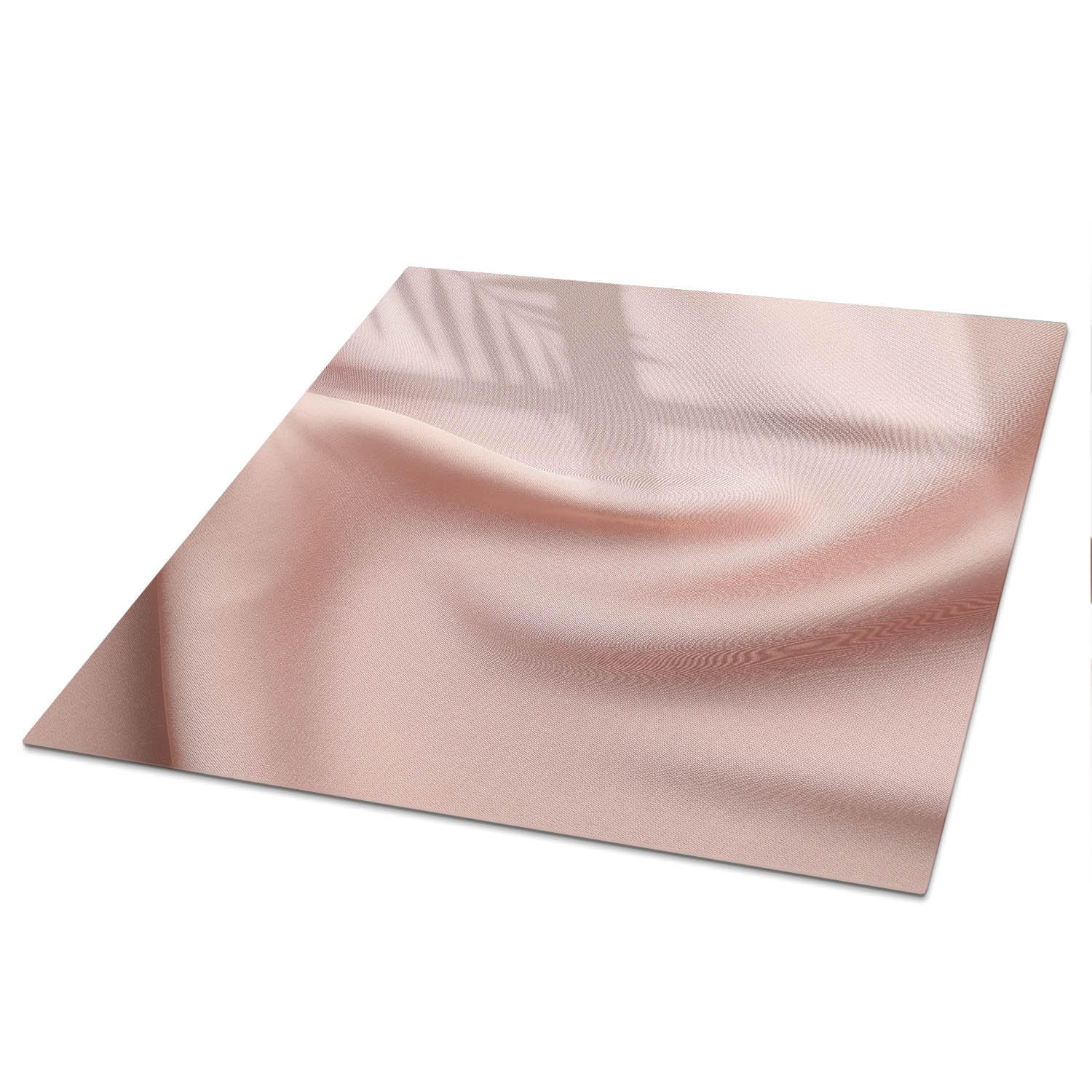 TISCHPLATTE 50x50 cm – Feiner Stoff - Weiß, Glas (0.4/50/50cm) - Wallfluent