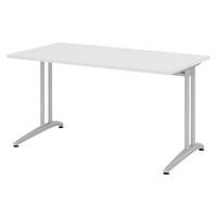 SCHREIBTISCH Serie-B 80/140/74 cm in Grau - Grau, Holzwerkstoff (80/140/74cm) - bümö