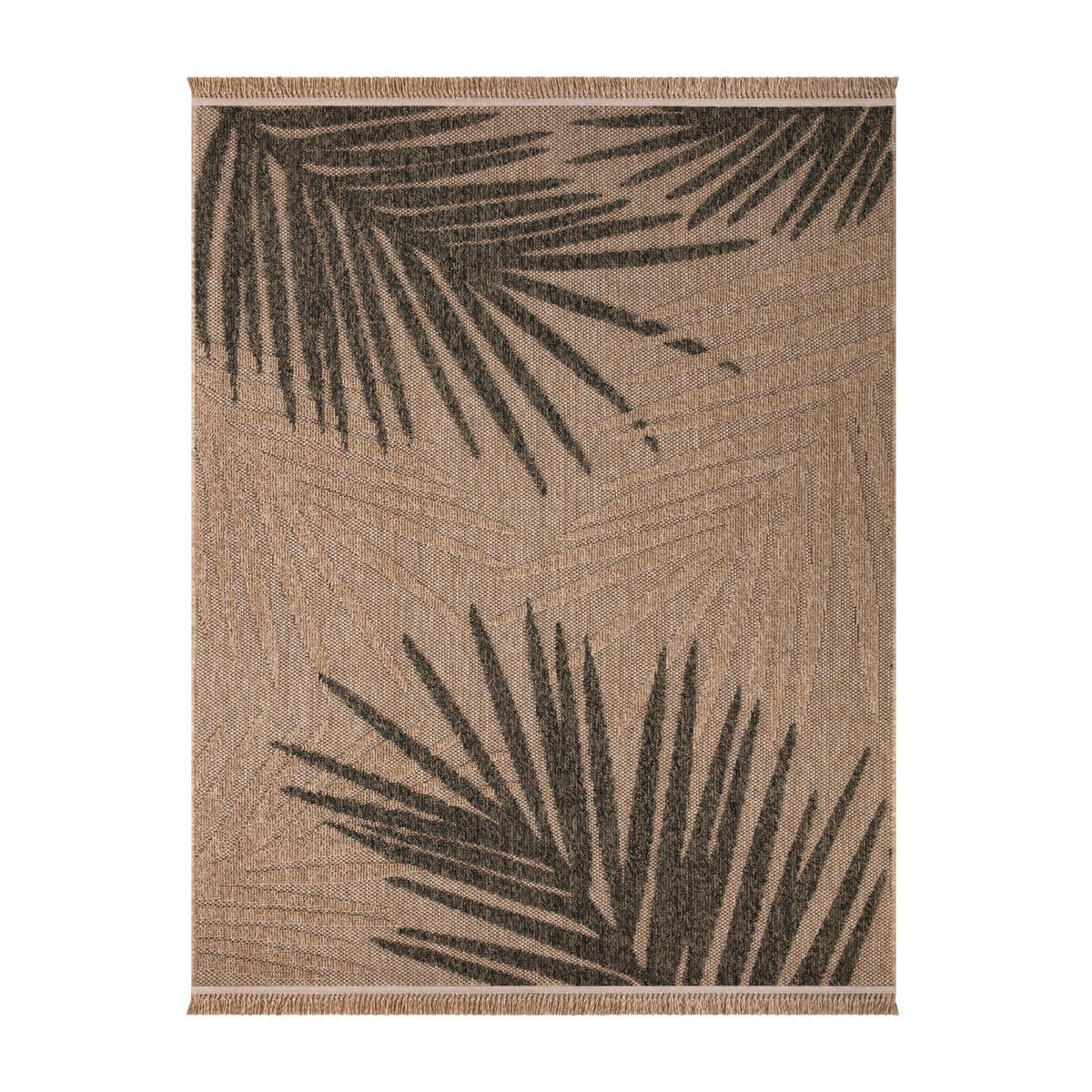 OUTDOORTEPPICH Blatt Beige 240 x 340 cm - Beige, Kunststoff (240/340cm) - TT Home