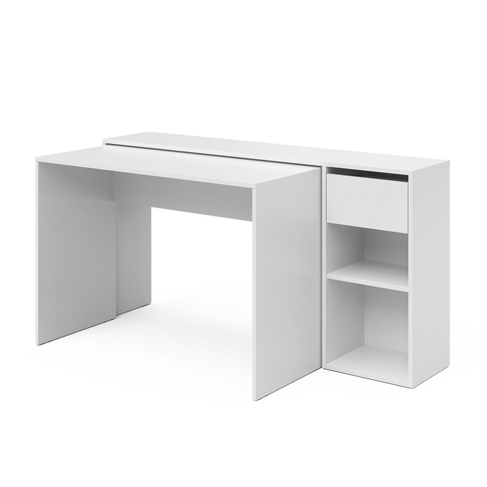 SCHREIBTISCH Ben Weiß 145 x 46.4 cm - Weiß, Holzwerkstoff (46.4/145/75.8cm) - Vicco