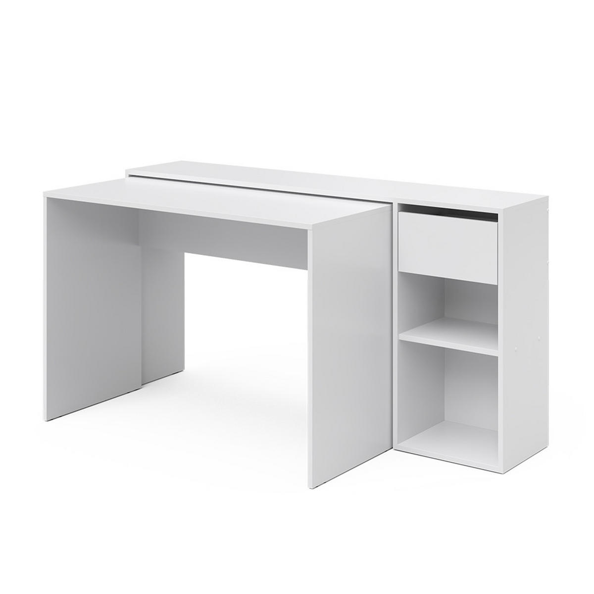 SCHREIBTISCH Ben Weiß 145 x 46.4 cm - Weiß, Holzwerkstoff (46.4/145/75.8cm) - Vicco