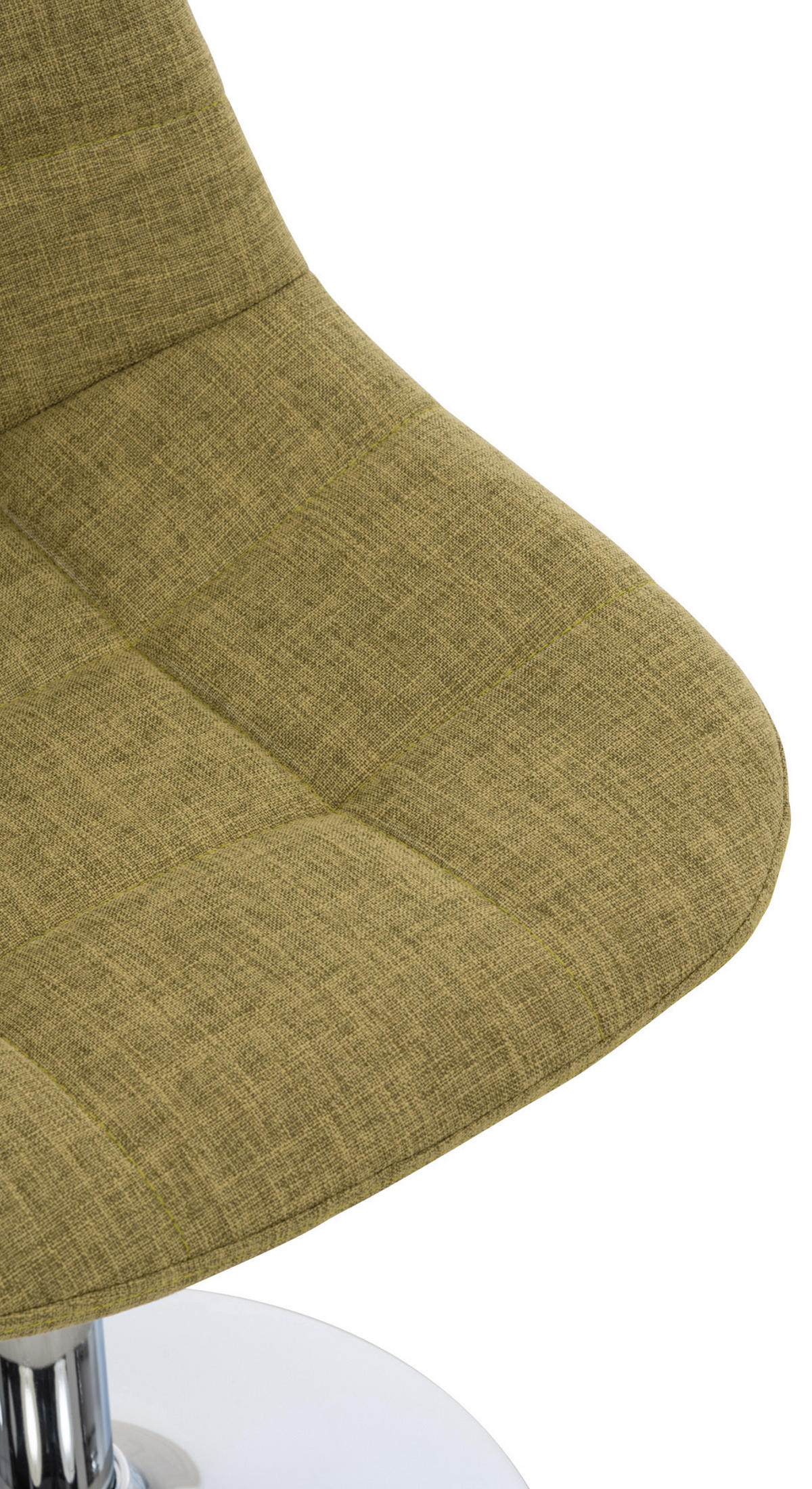 DREHSTUHL Stoff grün - Chromfarben/Grün, Textil/Metall (48/84/52cm) - CLP