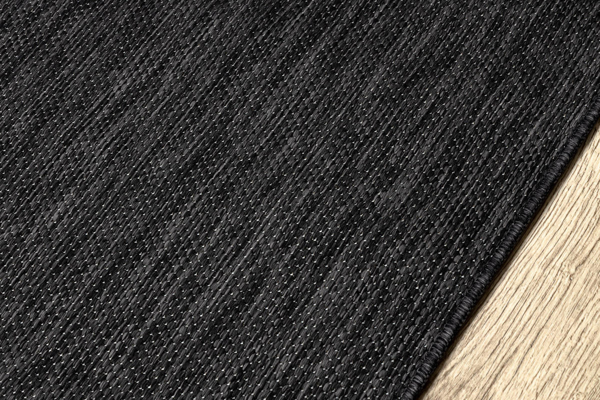 KOBEREC SISAL SION A5165A Melanž ploché tkaní černý 60/100 cm - černá, textil (60/100cm) - rugsX