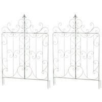 RANKGITTER Mandarin - 2er Set antik-grün - Grün, Metall (99/133/7cm) - TPFLiving