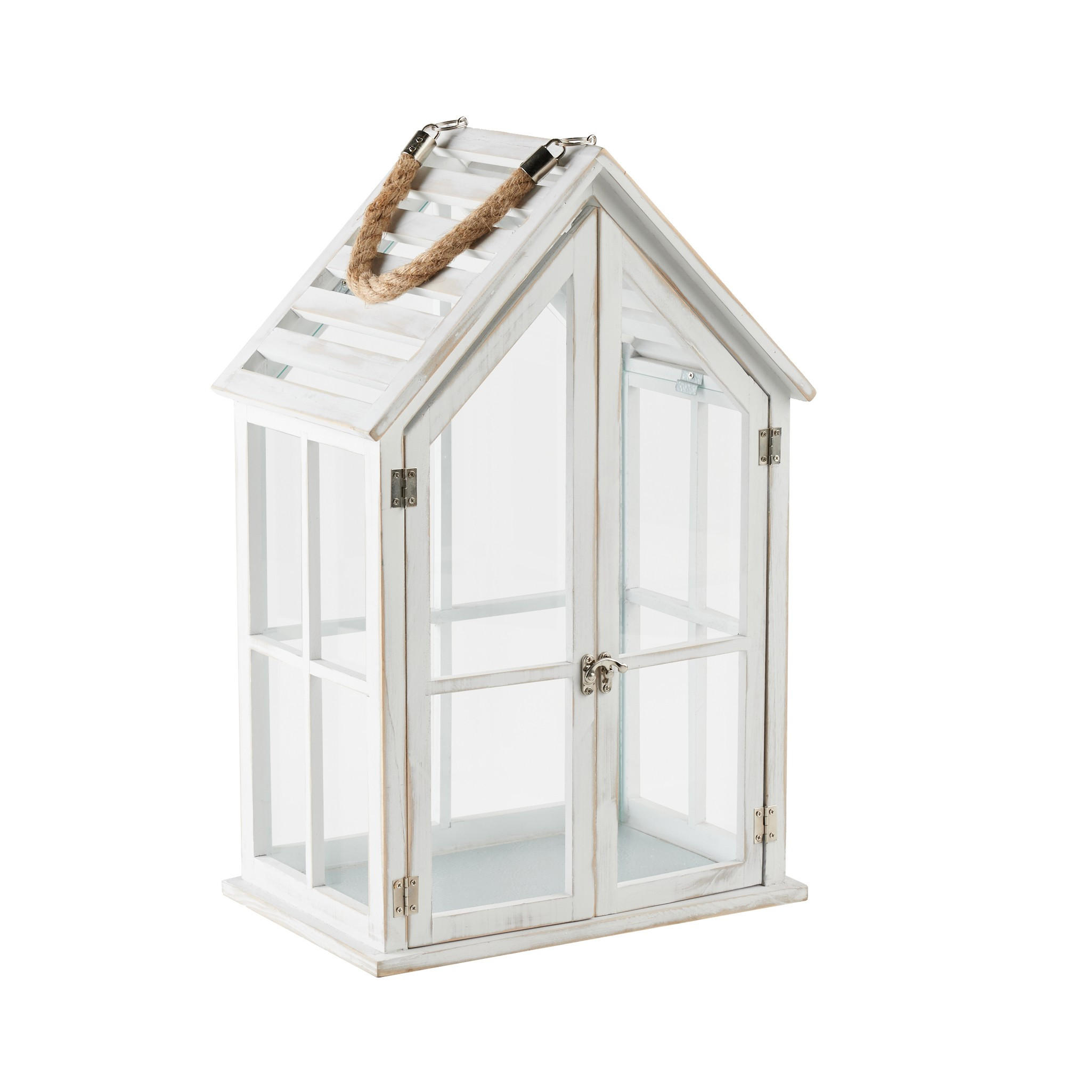 LATERNE Homesi - Weiß, Holz (21.5/51.5/32cm) - home&you