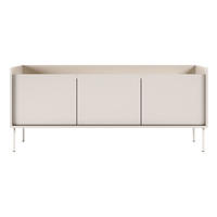 TV-SCHRANK Tovi Kaschmirgrau / Holzoptik Eiche 140 cm - Taupe, Holzwerkstoff/Metall (139.8/58.5/36.4cm) - Selsey
