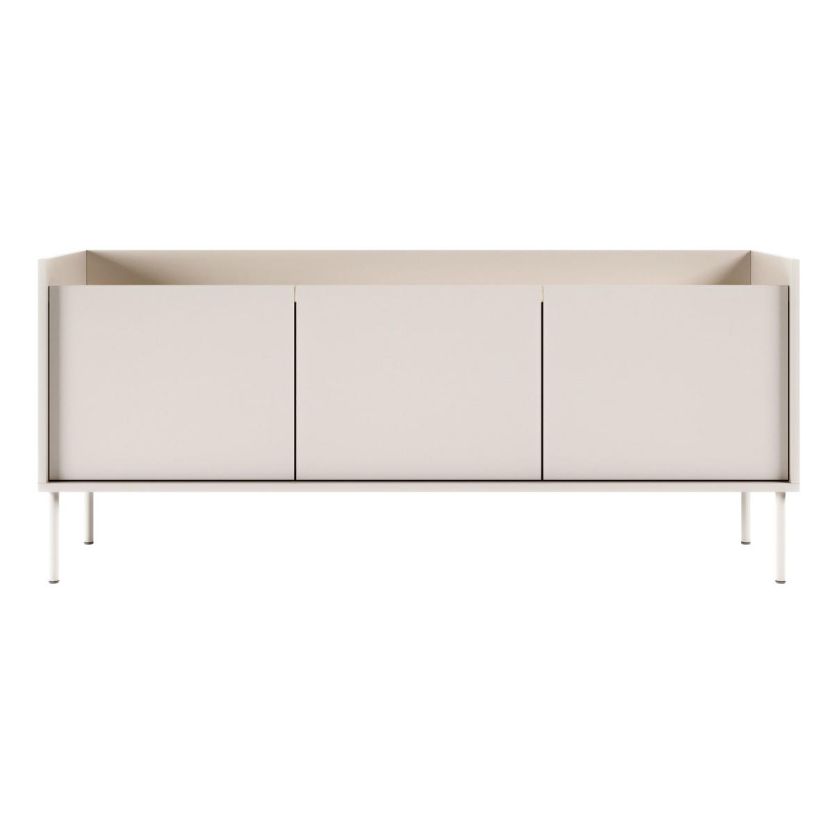 TV-SCHRANK Tovi Kaschmirgrau / Holzoptik Eiche 140 cm - Taupe, Holzwerkstoff/Metall (139.8/58.5/36.4cm) - Selsey