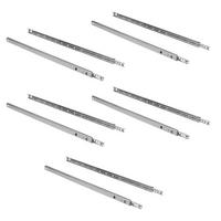 KUGELFÜHRUNGEN Höhe 17mm, TeilVollauszug, Verzinkt 5er-set - Zinkfarben, Metall (11/4/28.5cm) - EMUCA