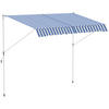 MARKISE, Grün+Weiß, Aluminium, Stahl, Polyester - Blau, Metall (150/280/300cm) - Outsunny