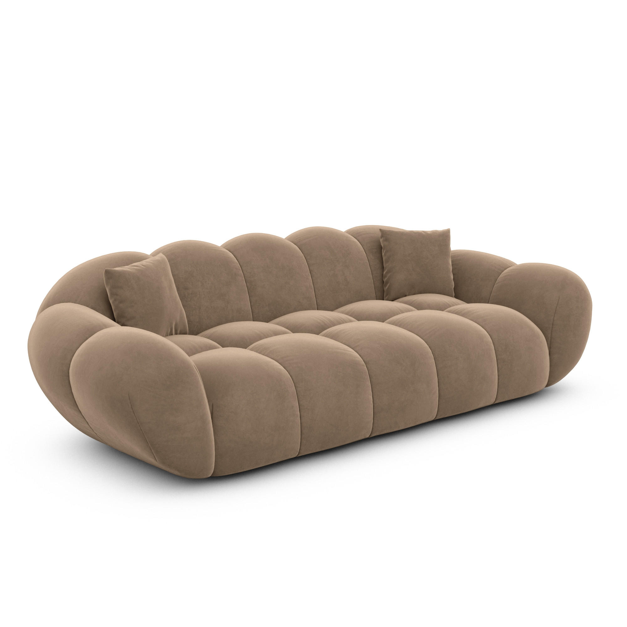 Varoyal 3-Sitzer-Sofa Braun 233x70x93 cm