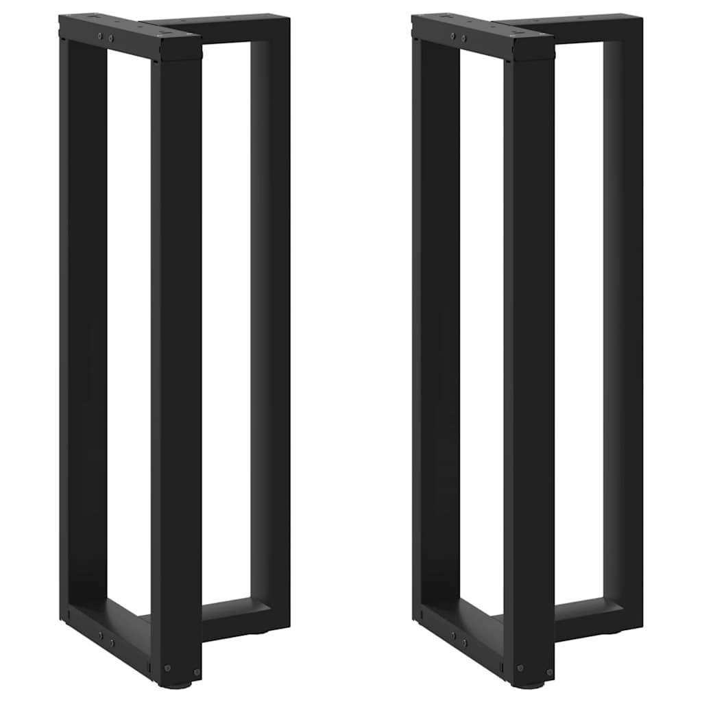 vidaXL Bartischbein Schwarz 35x111x50 cm