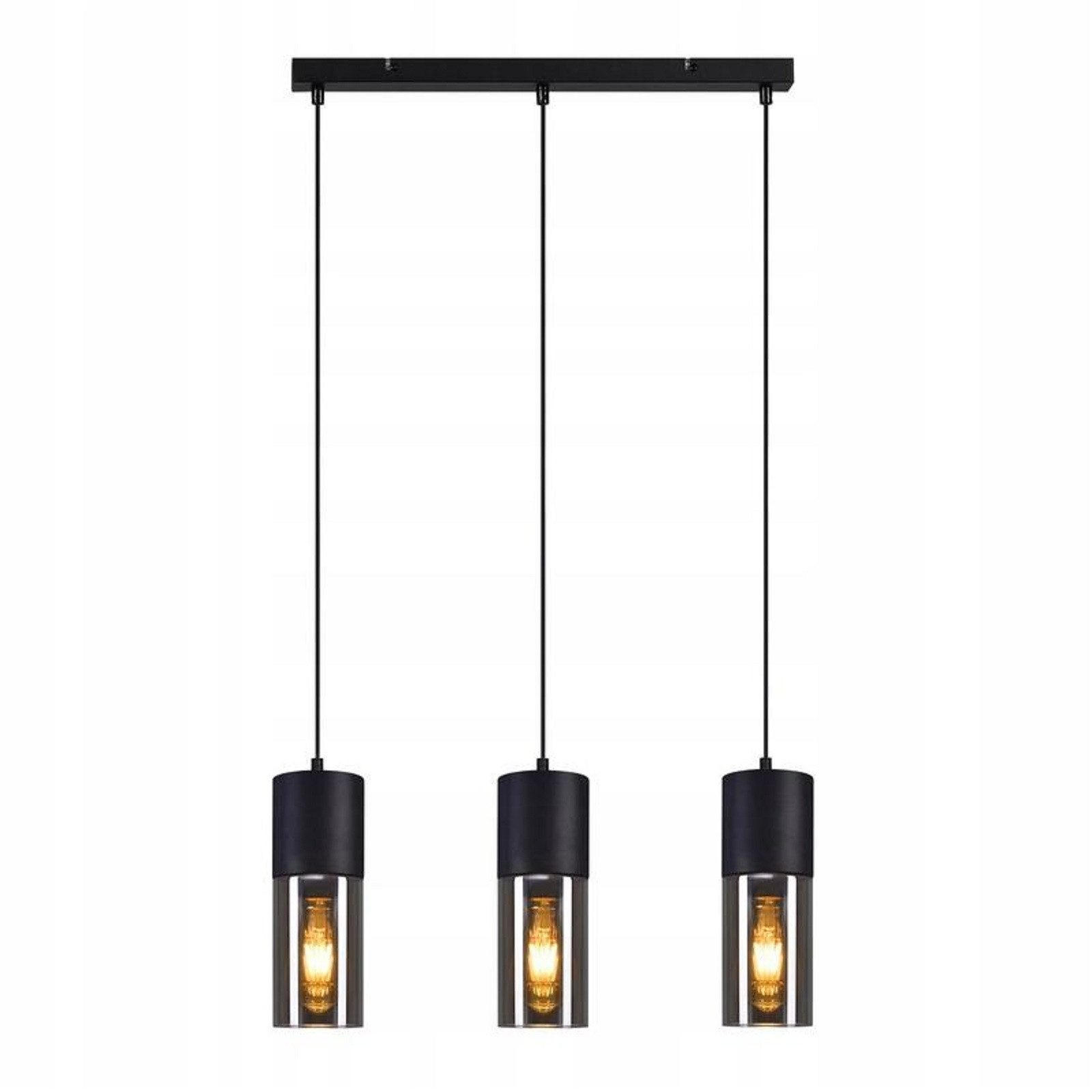 ZMH Pendelleuchte Schwarz 54x9x180 cm