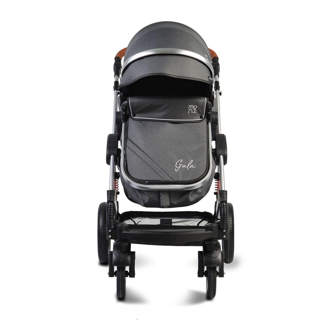 KINDERWAGEN Gala schwarz Tragetasche Sportsitz umbaubar Wickeltasche Sitz umkehrbar - Schwarz, Metall (95/70/110cm) - Moni