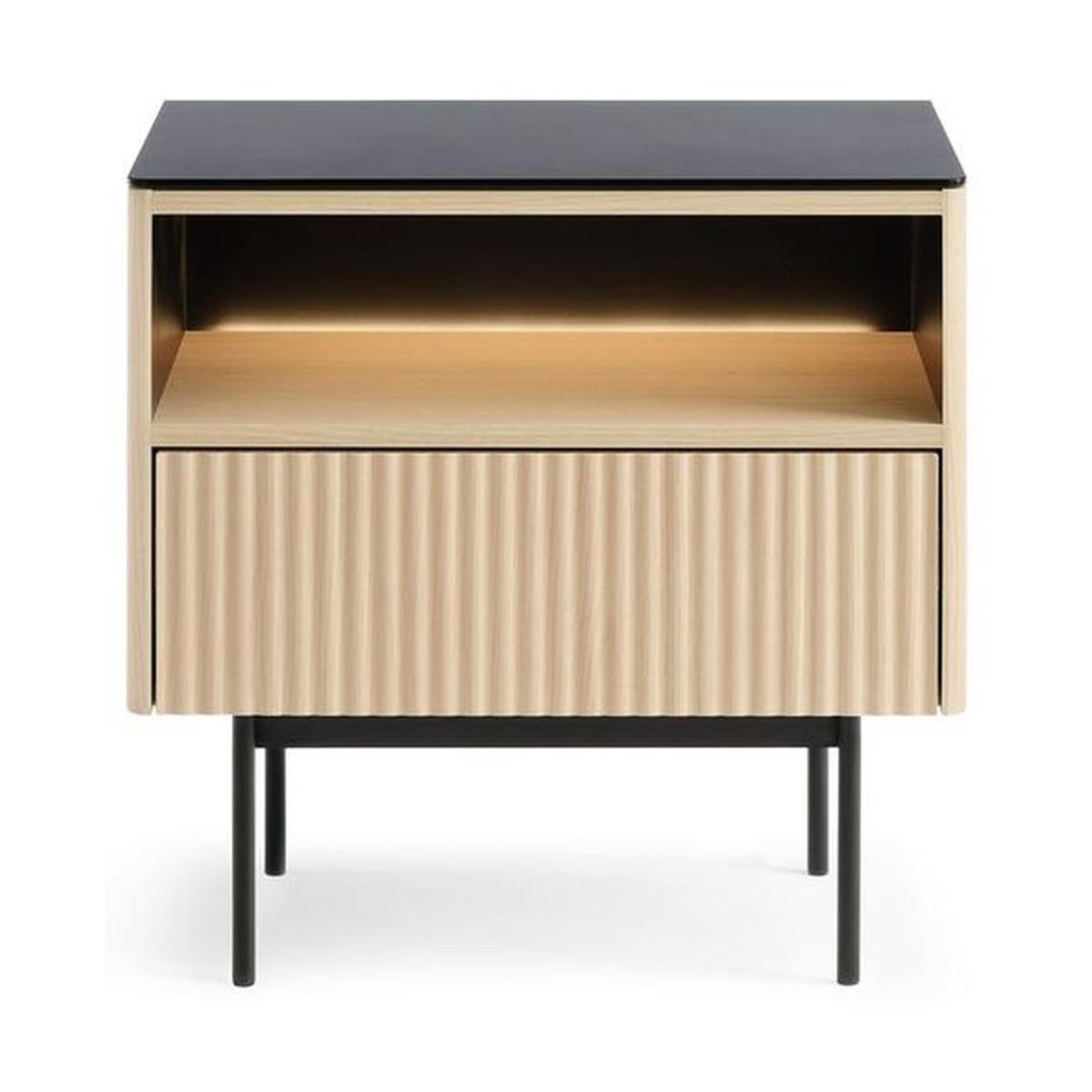 NACHTTISCH – S57 – 57 cm – Orta – Eiche - Eiche Artisan, Holzwerkstoff (57/57/39cm) - hi-markt
