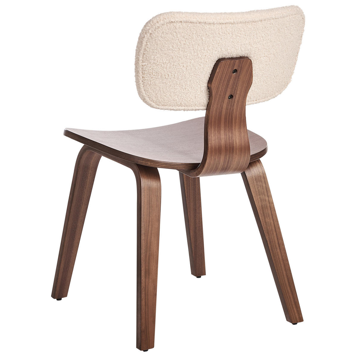 ESSZIMMERSTUHL 2er-Set Hellbeige/Dunkelbraun Lucinda - Beige/Dunkelbraun, Textil (49/79/55cm) - Beliani