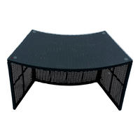 WHIRLPOOL RANDMÖBEL RUND Bar- Randmöbilierung rund - Braun, Naturmaterialien (112/72/50cm) - Canadian Spa Company