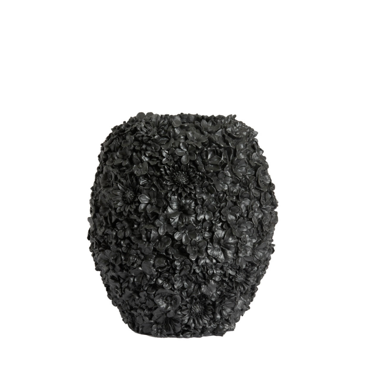 VASE Violeta - Schwarz - 27/27/30.5 cm - Schwarz, Kunststoff (30.5cm) - Light & Living