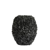 VASE Violeta - Schwarz - 27/27/30.5 cm - Schwarz, Kunststoff (30.5cm) - Light & Living