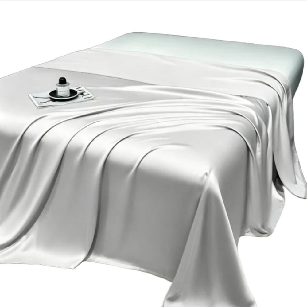 BETTWÄSCHE,SILBER, Eisseidenstoff, 230 x 200 cm - Grau, Textil (200/230cm) - Authentics