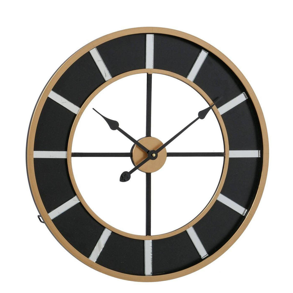 LOFT-UHR Colorado Ø 60 cm - Schwarz, Holzwerkstoff (60/60/1cm) - Boltze Home