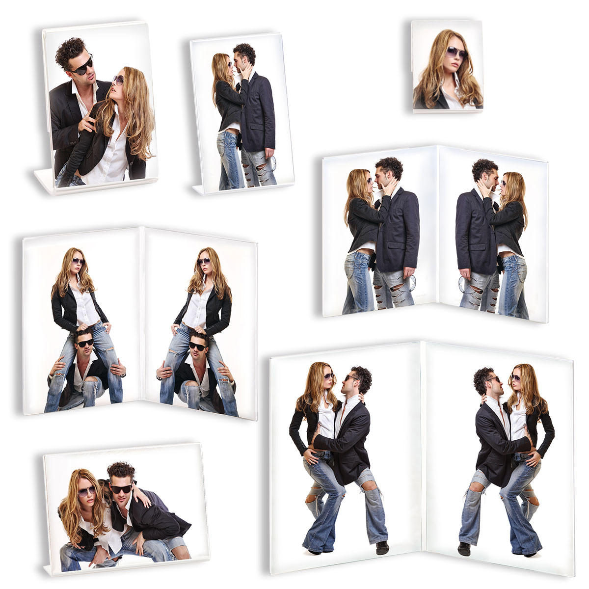 BILDERRAHMEN Kunstglas Rahmen 13X18 cm Querformat - Transparent, Glas (18/13.3/5.6cm) - walther design