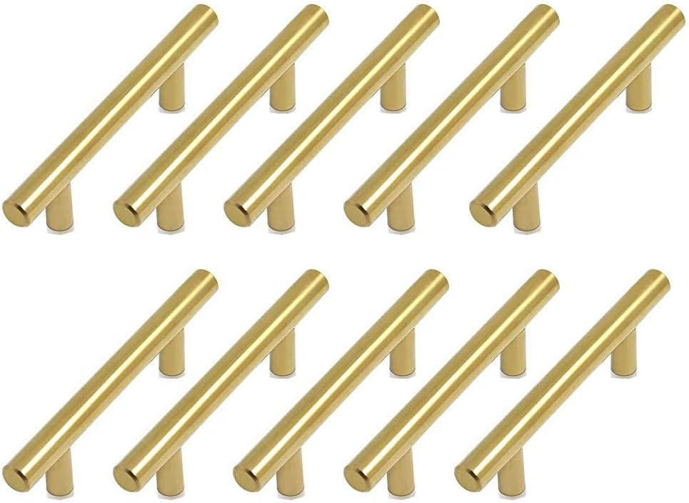 MÖBELGRIFF Gold 10er-Set 96 mm Edelstahl - Multicolor, Metall (1/3.2/15cm)