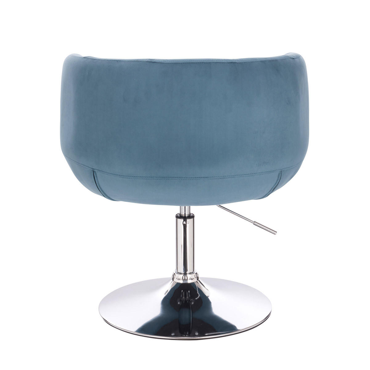 COCKTAILSESSEL PANAMA Samt Blau - Blau/Silberfarben, Textil (55/78/61cm) - SVITA