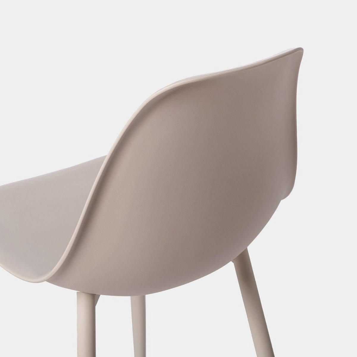 STUHL FÜR DRAUSSEN Nina Beige 45 cm x 80 cm - Beige, Kunststoff (45/80/53cm) - Klast Home