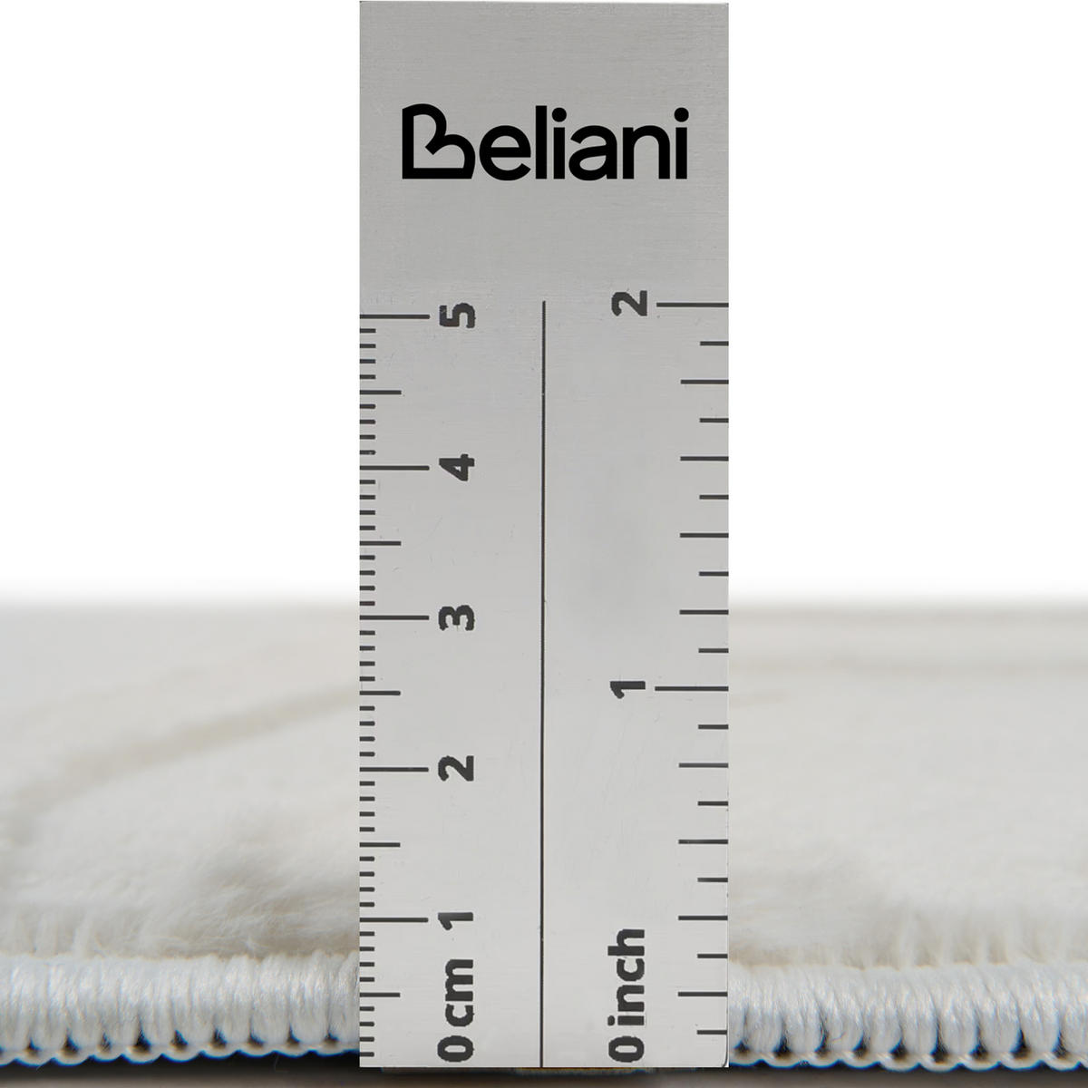KOBEREC Krémově bílý 160/160 cm Gannett - bílá/krémová, textil (160/160cm) - Beliani