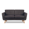 2-SITZER-SOFA TAGIO II mit Armlehnen, Graubraun - Braun/Grau, Textil (88/80/153cm) - KONSIMO®
