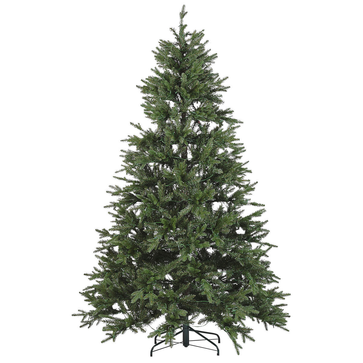 WEIHNACHTSBAUM 210 cm Grün Fiddle - Grün, Kunststoff (210cm) - Beliani