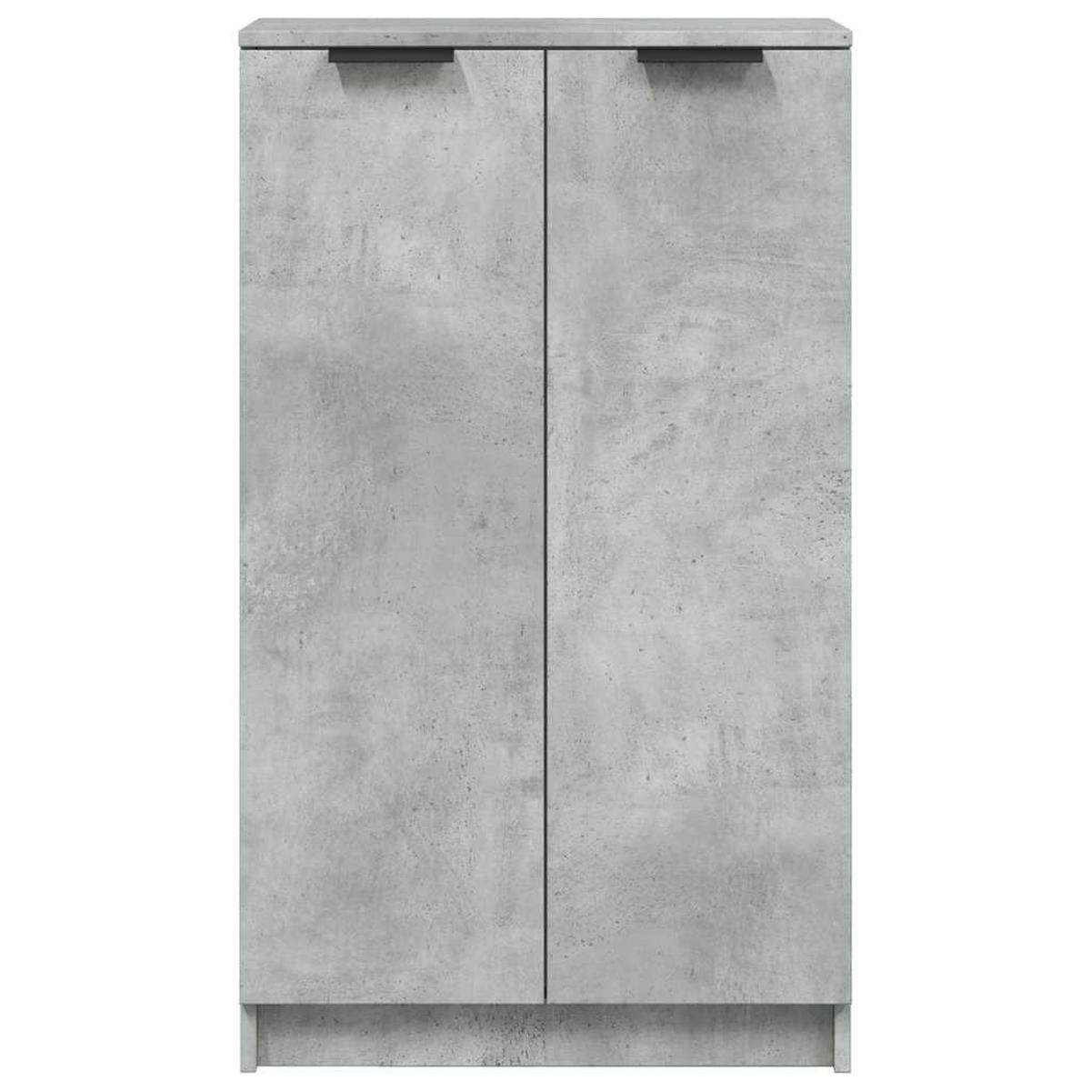 SCHUHSCHRANK Betongrau 59/35/100,5 Cm Holzwerkstoff - Grau, Holzwerkstoff (35/100.5/59cm) - vidaXL