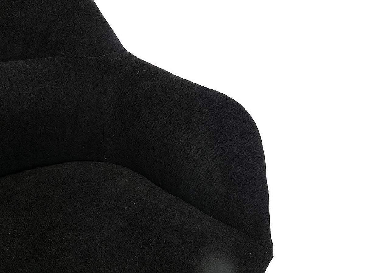 STUHL - 59.5 cm x 61 cm - Stoff - Schwarz - HEKA - Schwarz, Textil (59.5/78/61cm) - Vente-Unique