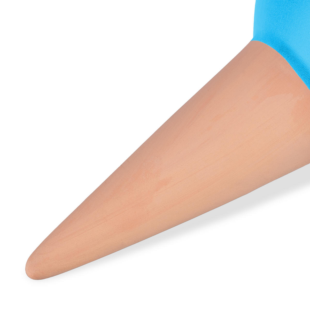 4XTONKEGEL - Hellbraun/Blau, Keramik (9/18/9cm) - Relaxdays